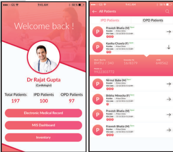 screenshot of Miracle HIS